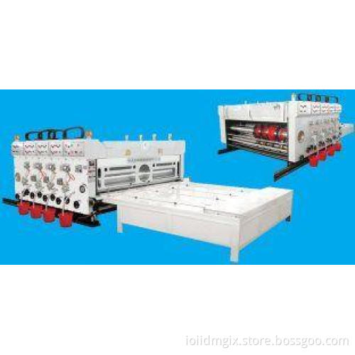 60pcs/min Auto Chrome Carton Flexo Printing Slotting Machin